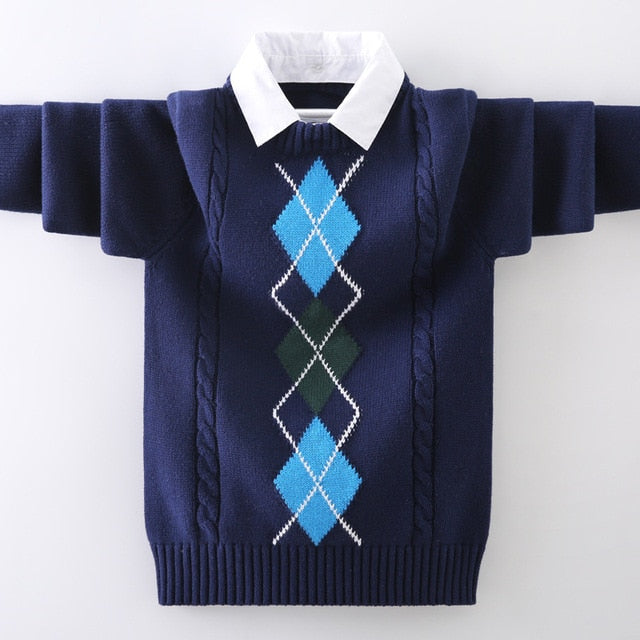 Pullover Sweater Outerwear Top For Boys