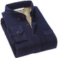 Plaid Corduroy Warm Shirt Thick Fleece Lining Long Sleeve Shirt
