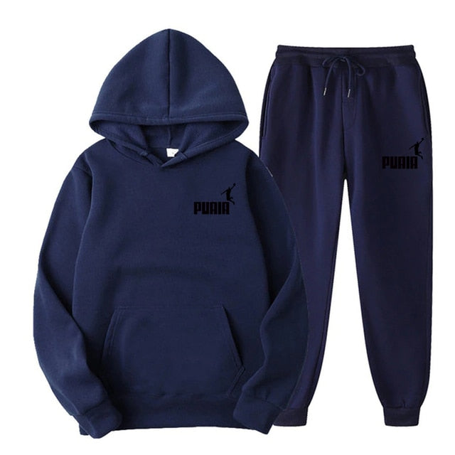 Hooded Sweatshirt Suit Men And Women- Two Piece Set