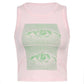Vintage Y2k Halter Crop Top for Women