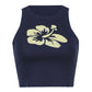 Vintage Y2k Halter Crop Top for Women