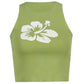 Vintage Y2k Halter Crop Top for Women