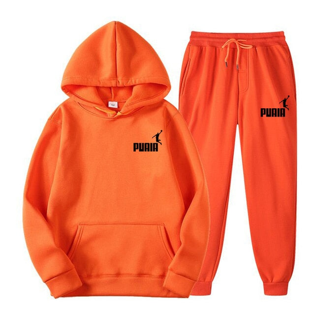 Hooded Sweatshirt Suit Men And Women- Two Piece Set