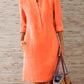 Cotton Linen Dress for Women