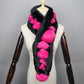 Winter Scarf Fluffy Pompoms Fur Scarves