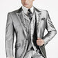 Embroidery Tuxedo 3 Piece Set (Jacket +Pants +Vest)