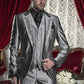 Embroidery Tuxedo 3 Piece Set (Jacket +Pants +Vest)