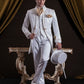 Embroidery Tuxedo 3 Piece Set (Jacket +Pants +Vest)