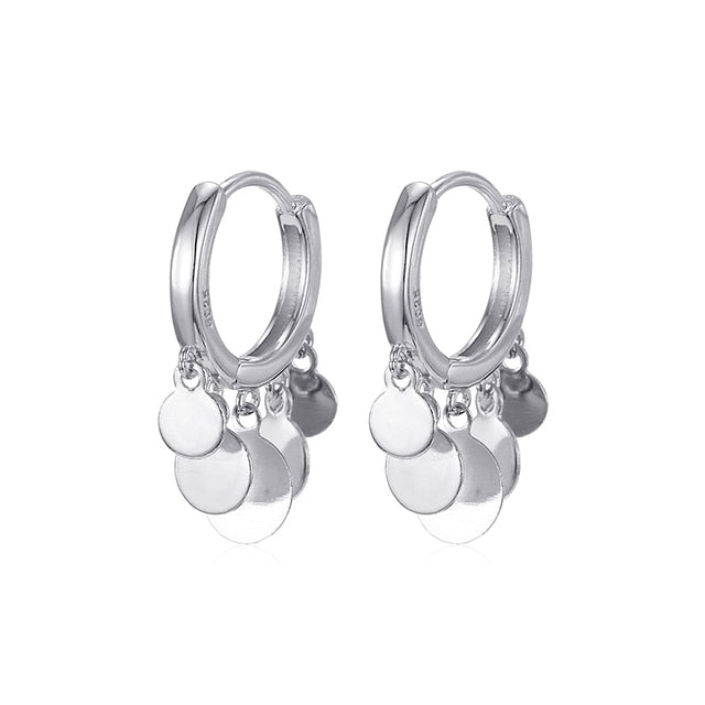 925 Sterling Silver Ear Buckle Small Hoop Earrings