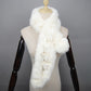 Winter Scarf Fluffy Pompoms Fur Scarves