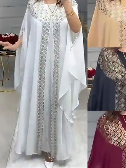 Chiffon Boubou Maxi Dress