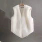 Winter Fur Slim Waistcoat Vest